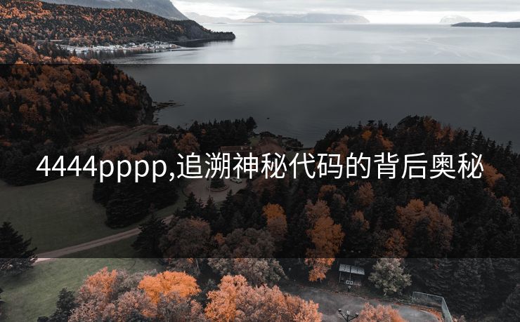 4444pppp,追溯神秘代码的背后奥秘 4444pppp,追溯神秘代码的背后奥秘