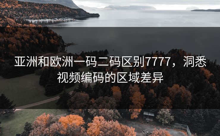 亚洲和欧洲一码二码区别7777，洞悉视频编码的区域差异